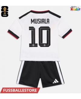 Günstige Deutschland Jamal Musiala #10 Heimtrikotsatz Kinder WM 2026 Kurzarm (+ Kurze Hosen)